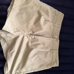 SHEIN Khaki High-Waisted Shorts